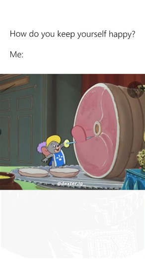 DEXTER on Instagram: "Food heals, right? 😌😂😋 follow @dexter.ig_ for more Tom and Jerry is the classic comedy duo where a clever little mouse constantly outsmarts a determined but unlucky cat. Tom, always plotting new ways to catch Jerry, ends up creating chaos far bigger than his goal, while Jerry stays cool and sneaky, turning every trap into a hilarious disaster… usually for Tom! Their endless chase takes them through houses, gardens, and even fancy hotels, with flying pans, exploding gadge