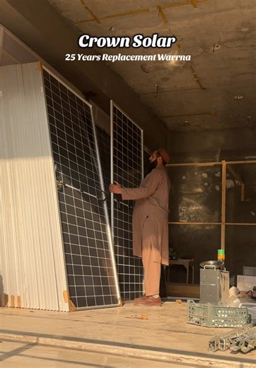 Crown Solar: 25-Year Replacement Warranty at Baqir Solar Solutions