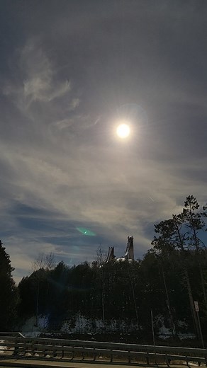 Total solar eclipse over the @lakeplacidjumps complex, in real time! Hope everyone enjoyed their eclipse experience! #adirondacks #eclipse #eclipseadk #totalsolareclipse #newyork #upstateny #AdirondackMountains #Olympics #lakeplacid #LakePlacidADK | Adirondacks, USA