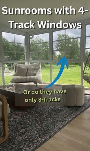 Custom Grand Vista Sunroom with 4-Track Windows