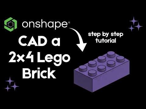 TerraForm - FTC CAD Design Tutorial - How to Make a Lego Brick in OnShape