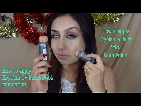 How to apply use Kryolan Tv Paint Stick Foundation || Makeup With Raji