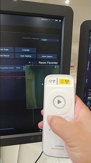 Siemens CT(Somatom go top) - Camera function& remote controller demonstration