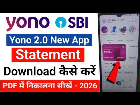 Yono SBI Se Statement Kaise Nikale 2026 | SBI Yono New App me Bank Statement Kaise Nikale | Yono SBI
