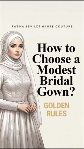 FATMA SEVILDI COUTURE on Instagram: "This video is a short yet essential guide for brides preparing for a modest wedding dress journey. It answers the questions that truly matter: • What are the most common mistakes in modest bridal wear? • Ready-to-wear or custom-made — which is right for you? • Why do lining, lace, and transparency matter so much? • Why should the hijab and wedding dress be designed together? We don’t look at a bridal gown only to make it “beautiful.” We care about comfort, ba