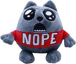 Just Toys LLC Exploding Kittens 6″ Plush – Nope Cat – Official Licensed Soft Toy – Soft Plush Collectible for Kids & Fans