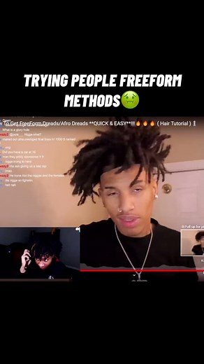 Attempting Youtubers' Freeform Dreads Method! Hair Tips Livestream
