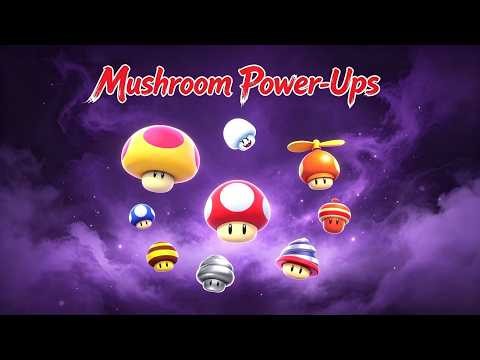 Super Mario All Mushroom Power-Ups Complete Evolution (1985-2026)