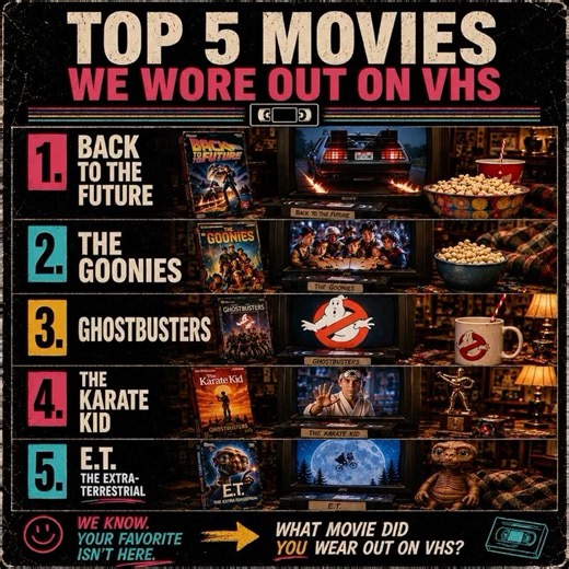 Top 5 Movies We Wore Out on VHS 📼 | What Was Yours?