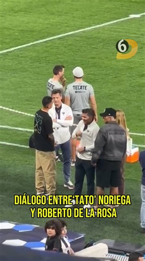 DIÁLOGO LARGO Y TENDIDO EN EL GIGANTE DE ACERO 👀 ‘Tato’ Noriega y Roberto De la Rosa sostuvieron una charla larga y tendida en la previa del encuentro. 🎥: Aarón Hernández | Multimedios Deportes