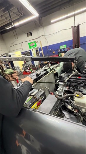 Process of installing new engine