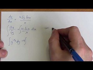 Solving a Separable Differential Equation that Requires Substitution