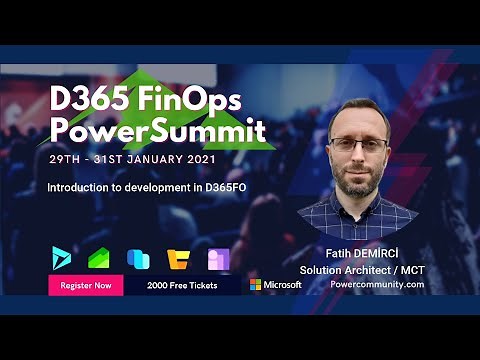 Introduction to development in D365FO - FinOps 2021