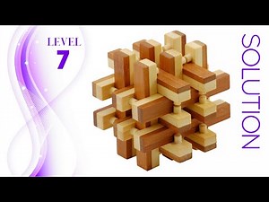 Bamboo Lock Up a wood puzzle from Mi-Toys - Solution