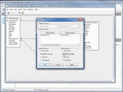 LibreOffice Base (39) Normalizing Part 3
