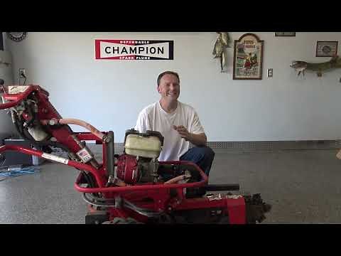 Barreto 3"X18" Walk Behind Trencher Overview and Demo