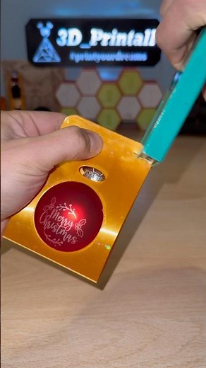 Laser engraved Christmas ball