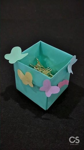 How To Make A Paper Box 🦋✨ Easy DIY Craft