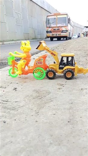 New Remote Control JCB Unboxing and testing monkey bicycle testing review#viral #toys ||