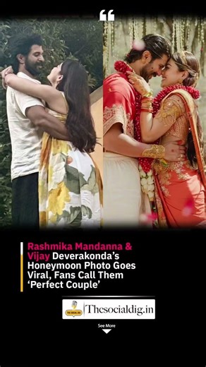 Rashmika Mandanna and Vijay Devarakonda honeymoon pictures going viral #rashmikamandanna #vijay