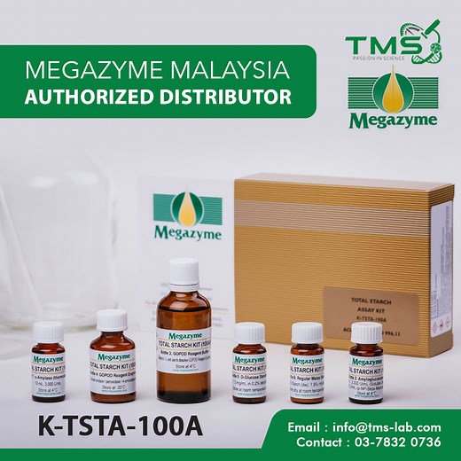 Megazyme Total Starch Assay Kit (AA/AMG), 100 assays - Team Medical & Scientific Sdn Bhd