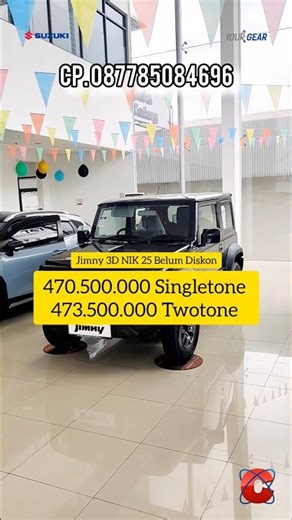 JIMNY 3D READY WITHOUT INDENT‼️#suzukiciputat #automobile #jimny3doors