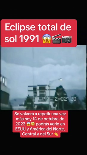 Eclipse Total de sol 1991 images de El Salvador 😱 el eclipse solar anular sera hoy sábado 14 de octubre de 2023 La mayoría de los observadores del cielo en América del Norte, Central y del Sur podrán ver al menos un eclipse solar parcial; el eclipse no será visible fuera de estas áreas. Todos los observadores de eclipses deberán utilizar filtros solares especializados o un método de visualización indirecta (como un proyector estenopeico) para observar el eclipse de forma segura. 😱👏 The “ring 