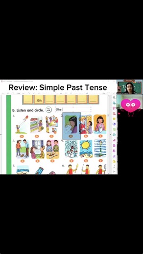 Review: Simple Past Tense of the verb #learnenglishonline #onlineeslteacher #englishclass #aprilacademy
