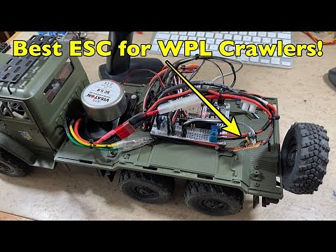 Best Brushed Motor ESC for WPL Size Crawlers and ESP32 Engine Sound Controller - RZ7886