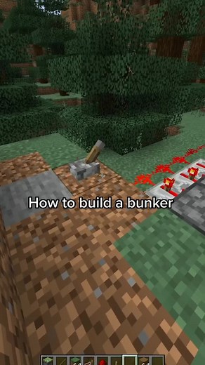 Minecraft Bunker Building Tutorial with Redstone Tricks
