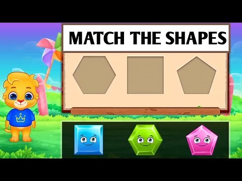 Match The Shapes with Figures | Shapes Worksheet | Shapes name