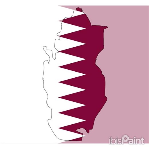 Drawing Map Of Qatar 🇶🇦 | #drawing #art #drawingtutorials #shorts