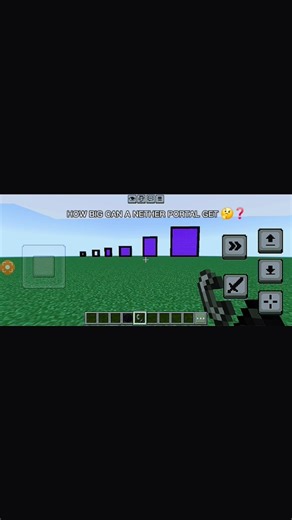 Every time it FAILS, the Portal gets BIGGER." 📈#Minecraft#MinecraftShorts#NetherPortal