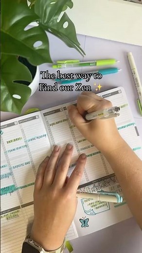 Find Zen with Zebra Pen! 🌿✨#planning