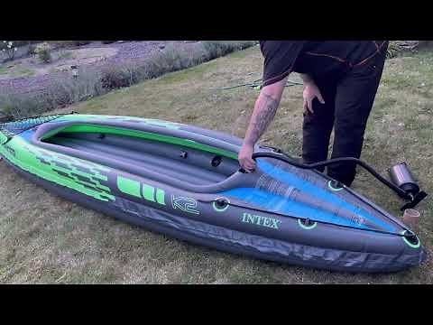 Intex Challenger K2 Kayak Unboxing and Setup
