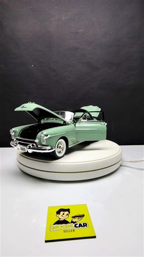 1/18 Autoworld 1950 Oldsmobile Rocket Alder Green Diecast Scale Model Miniature Automobiles