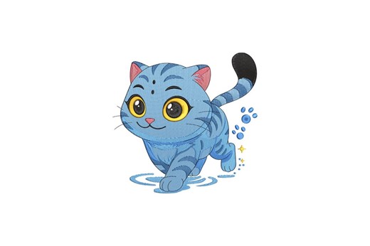 Cat Embroidery Design, Cat Machine Embroidery Design, 4 Sizes, Instant Download - Etsy