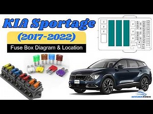 Fuse Box Location & Diagrams: KIA Sportage 2017 / 2018 / 2019 / 2020 / 2021 / 2022 Owner's Manual