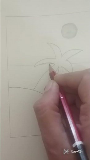 How to draw a beach scene ✨