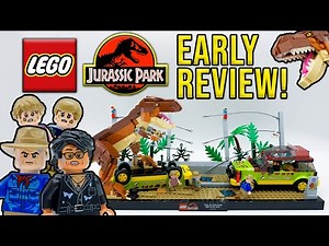 LEGO Jurassic Park T. Rex Breakout EARLY Review! | Set 76956