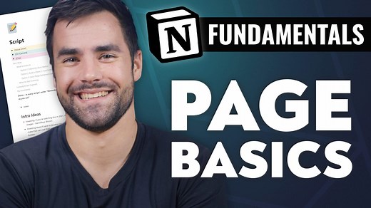 How to Create and Edit Notion Pages - Notion Fundamentals