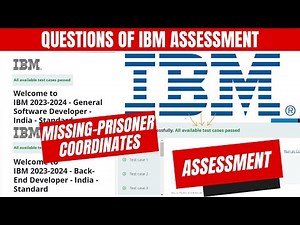 IBM Coding Assessment 2024: IBM Back-End Developer & IBM Software Developer Assessment | HackerRank