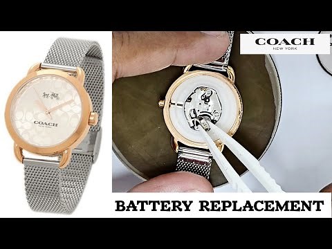 How to change the battery in a COACH watch