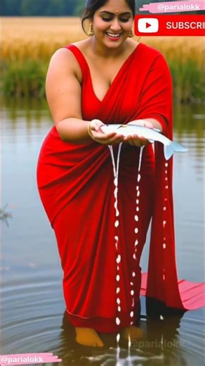 Serene 5 : A Pretty Woman Fishing in River | #prettygirl​​​ #prettywoman​​​ #dubaiprincess​​​