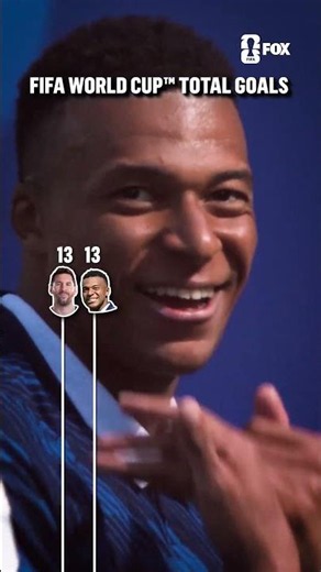 Mbappé passed Messi for total goals in the FIFA World Cup today