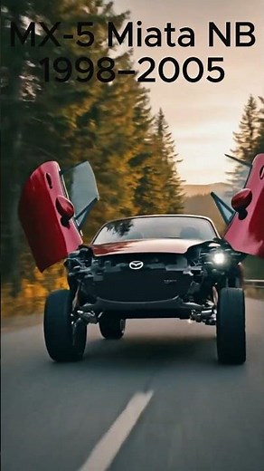 Mazda MX- 5( Miata) Evolution (1989 to 2016) #car #crash #race #carlovers