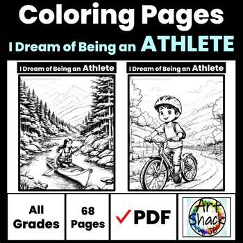 Athlete Coloring Pages/Digital Resource/Elementary School Activities