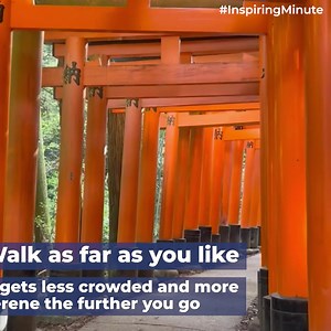 Experience the enchanting beauty of Kyoto's iconic torii gates in just one minute! Discover our Japan tours today: https://inspiringvacations.pulse.ly/cy93ahy30k | Inspiring Vacations | Facebook