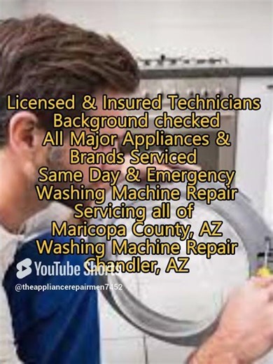 Washing Machine Repair Chandler, AZ 623 250 6706