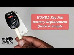 QUICK & SIMPLE - Honda Key Fob Battery Replacement